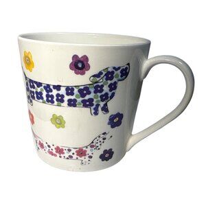 Rose Of England Dachshund Mug Fine Bone China Dog Lover Colorful England